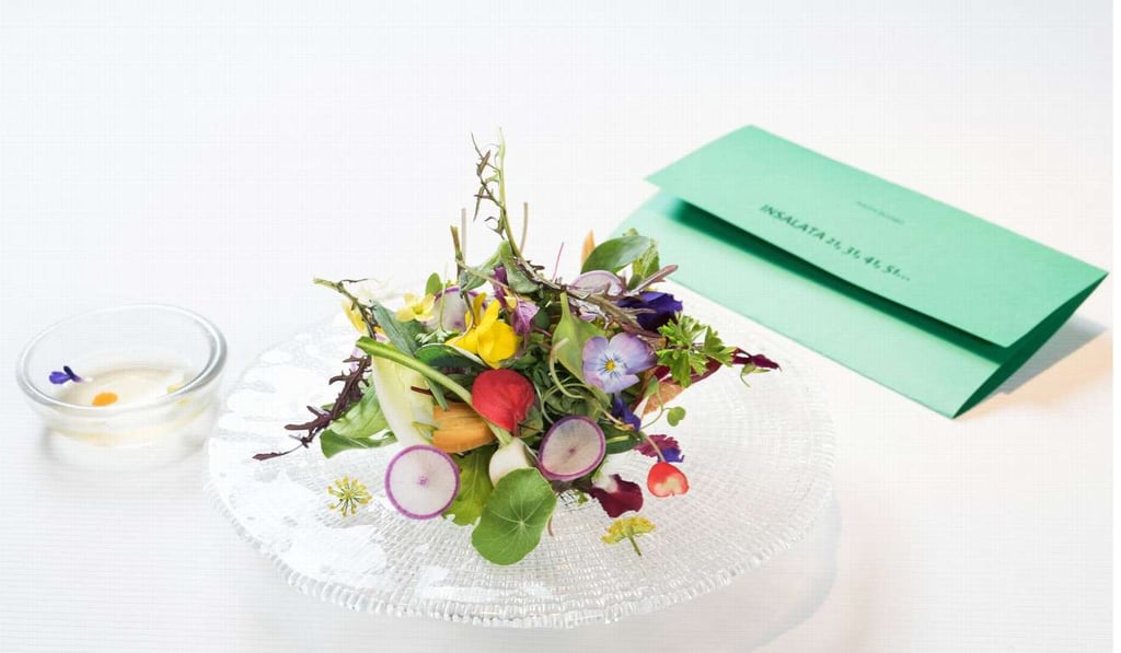 Enrico Crippa's salad 21, 31, 41, 51... Enrico Crippa's salad 21, 31, 41, 51...