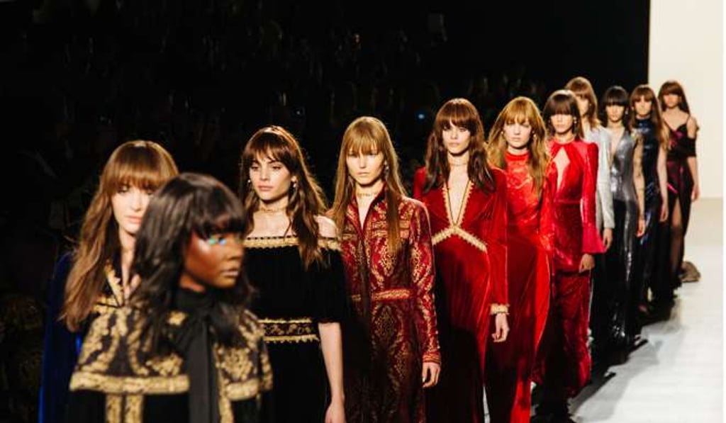 Tadashi Shoji’s AW17 collection at New York Fashion Week. Photo: EPA Tadashi Shoji’s AW17 collection at New York Fashion Week. Photo: EPA