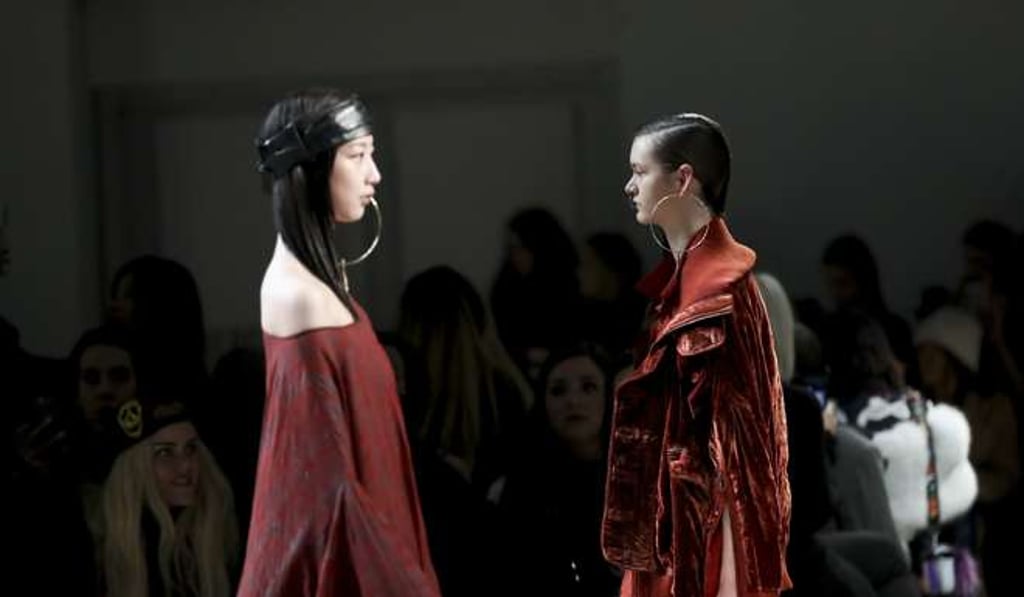Nicholas K’s AW17 collection at New York Fashion Week. Photo: Xinhua Nicholas K’s AW17 collection at New York Fashion Week. Photo: Xinhua