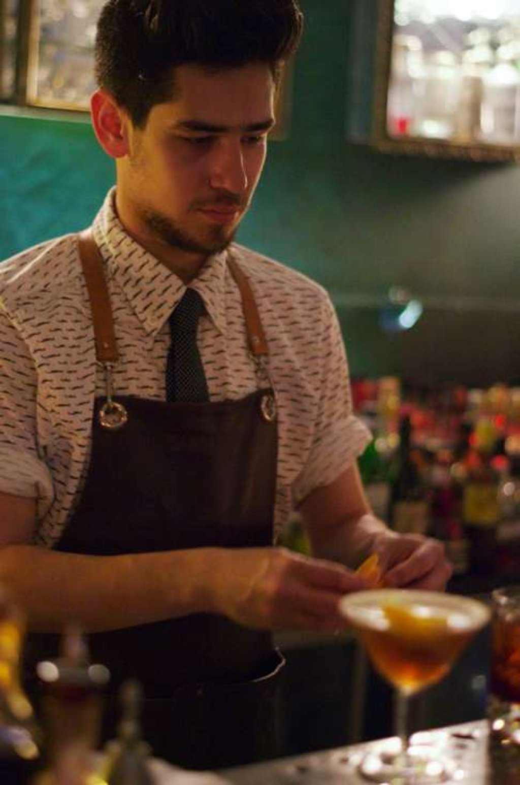 At Doppelgänger, one of Buenos Aires' revivalist bars, 21-year-old Ariel Figueroa rethinks the classics and produces them in his own way