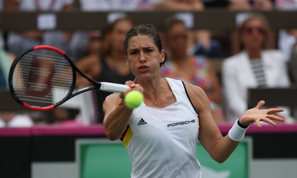 Andrea Petkovic in action during her match against Alison Riske. Photo: EPA