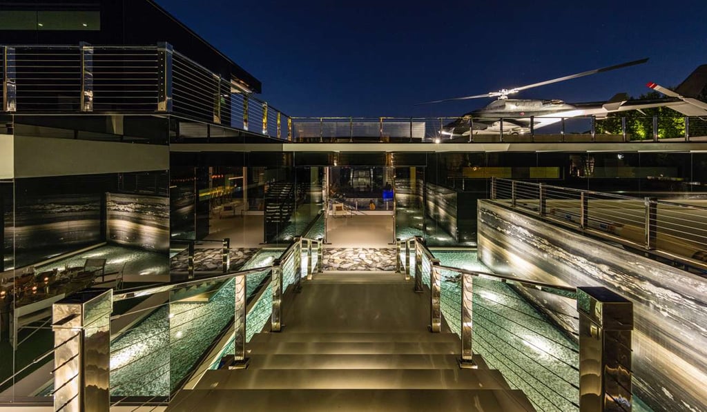 The entrance to the most expensive house in the US, listed at US$250 million, in Bel Air, California. Photo: Berlyn Photography