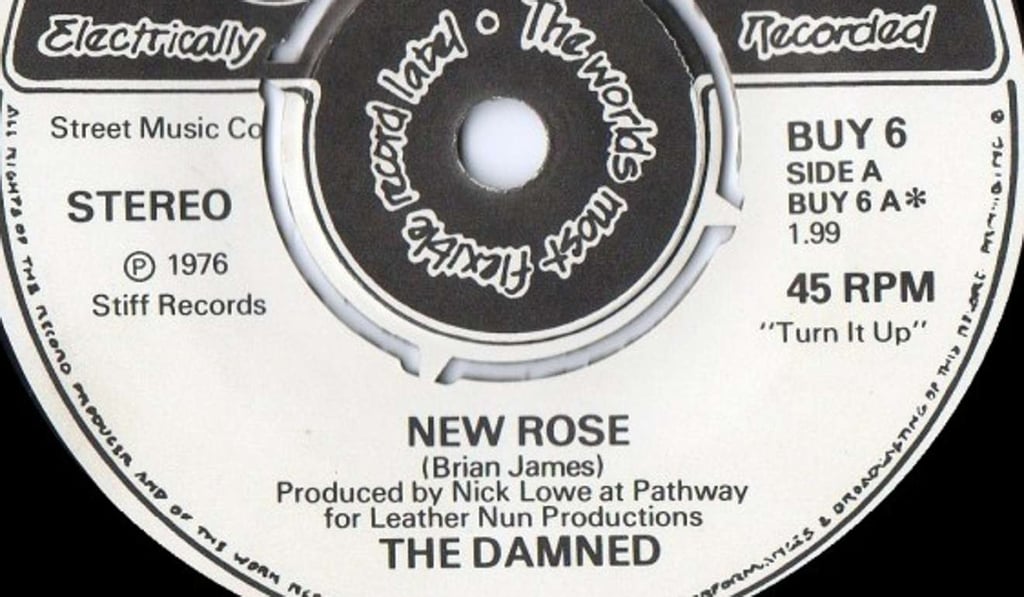 The Damned New Rose single. The Damned New Rose single.