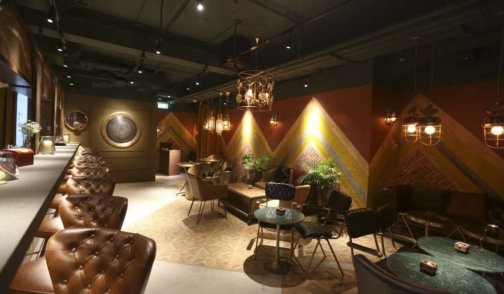 The dimly lit interior of TokyoLima in Lyndhurst Terrace, Central. Photo: Xiaomei Chen