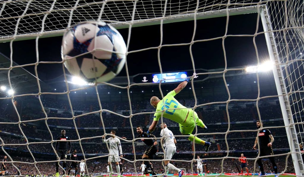 Karim Benzema equalises for Real. Photo: Reuters