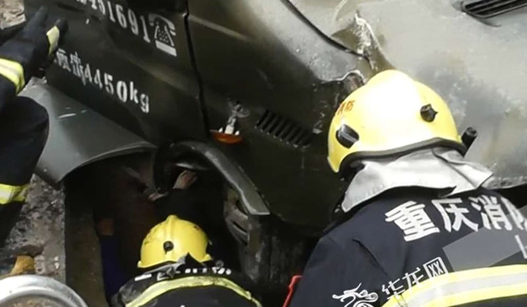The elderly pedestrian was knocked over into a drainage ditch. Photo: Handout The elderly pedestrian was knocked over into a drainage ditch. Photo: Handout
