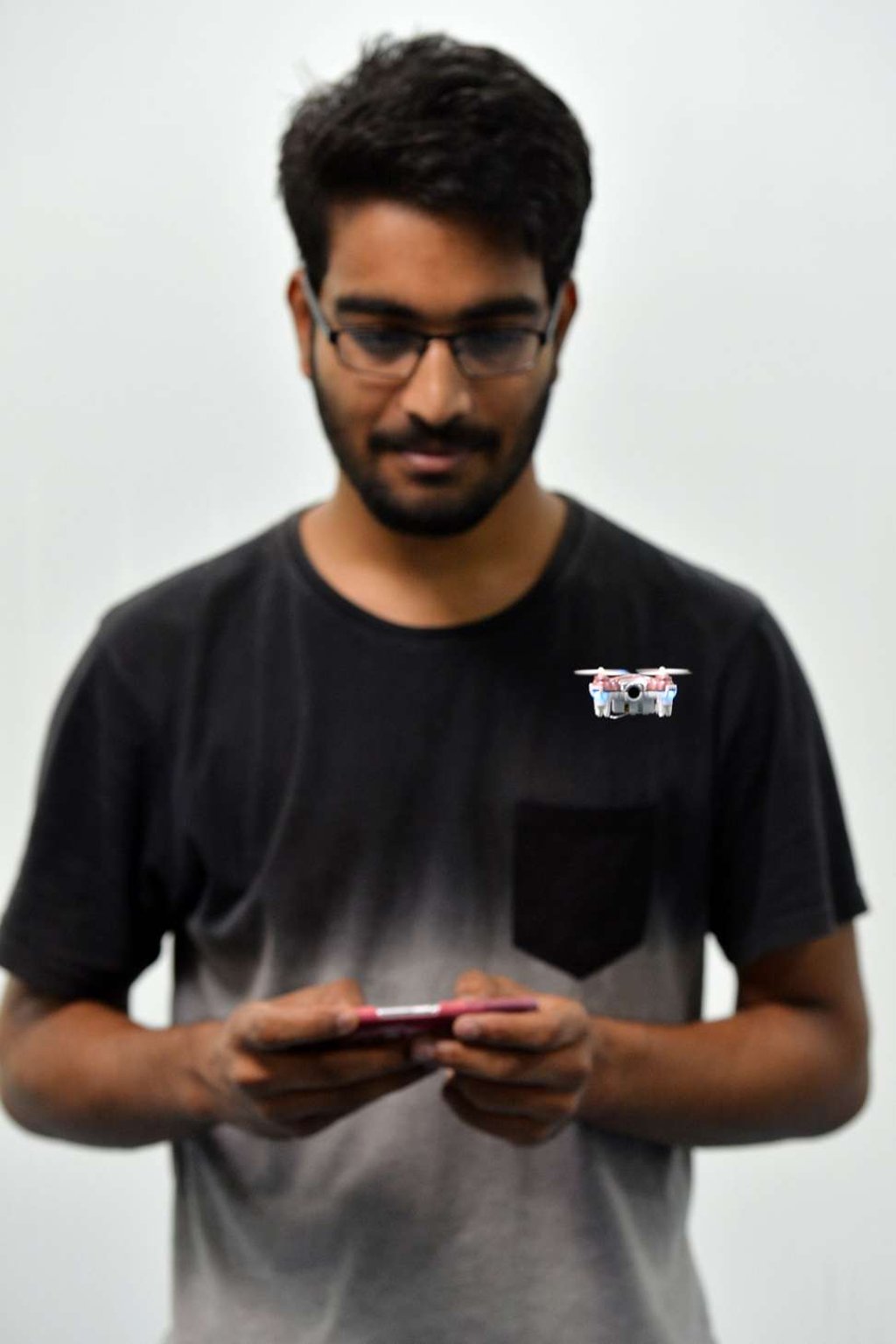 An intern flies a small drone he has hacked to perform a specific task, at the Hacklab.in space at Nasscom’s Start-up Warehouse, which incubates start-up tech companies, in Bangalore. Photo: AFP