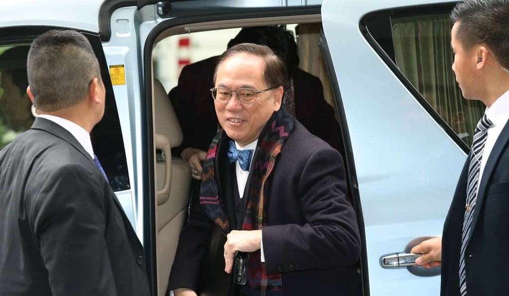 Donald Tsang arrives at Hong Kong’s High Court in Admiralty. Photo: K. Y. Cheng