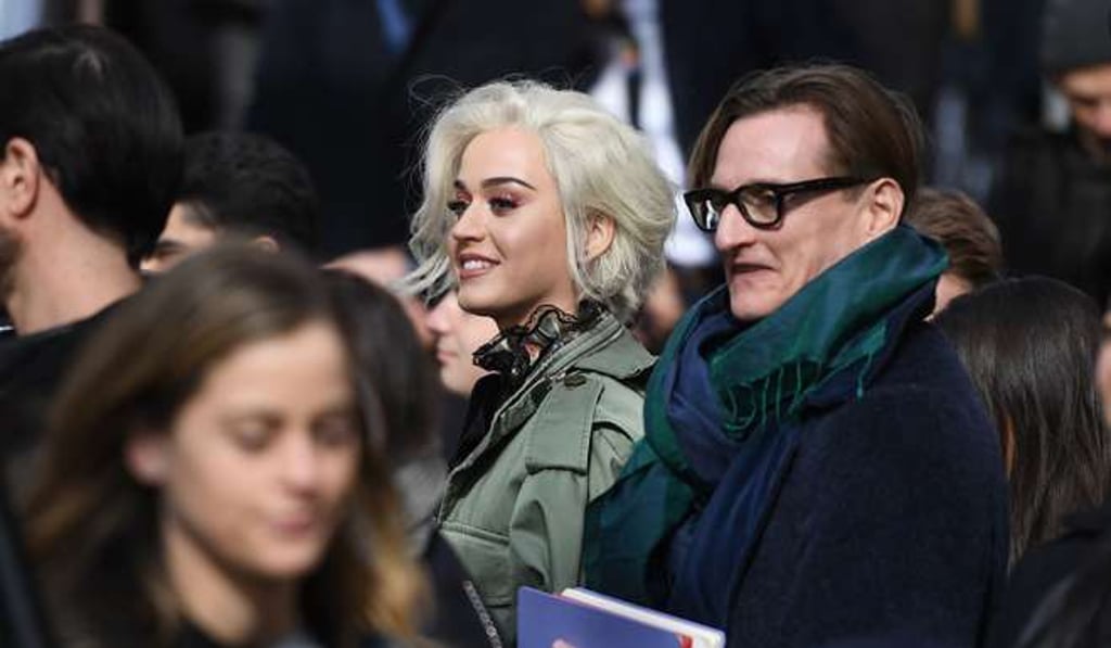 Katy Perry at Marc Jacobs’ AW17 show at New York Fashion Week. Photo: AFP