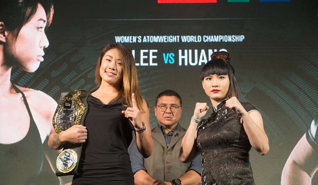 Angela Lee and Jenny Huang for upcoming One FC bout in Bangkok. Photos: One FC Angela Lee and Jenny Huang for upcoming One FC bout in Bangkok. Photos: One FC
