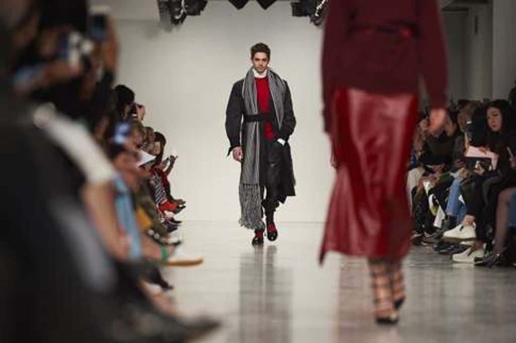 Teatum Jones’ autumn-winter 2017 collection at London Fashion Week. Photo: AFP