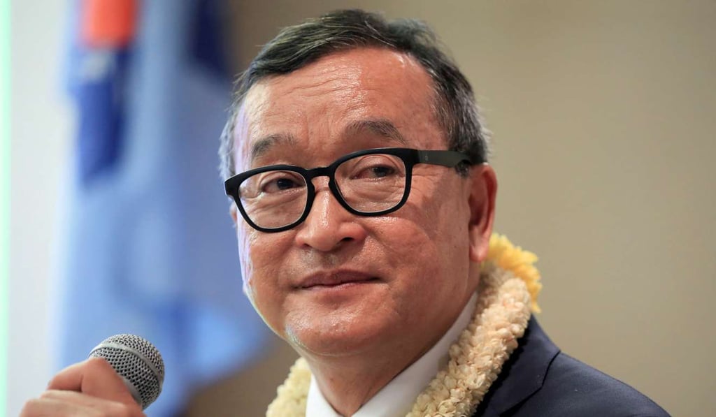 Cambodian opposition leader Sam Rainsy. Photo: Reuters