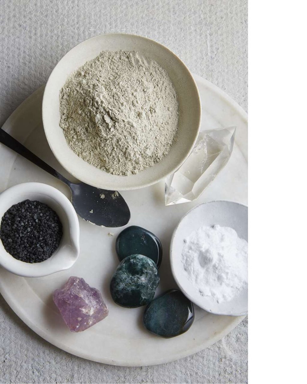 Pulverised crystals are used to make facial masks. Photo: Alice Gao