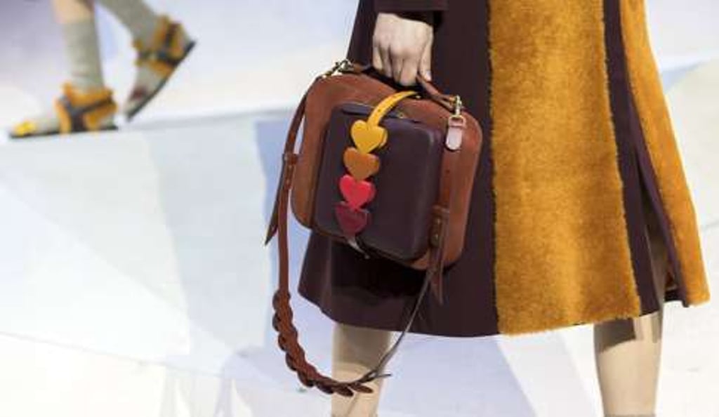 Anya Hindmarch’s autumn-winter 2017 collection at London Fashion Week. Photo: EPA