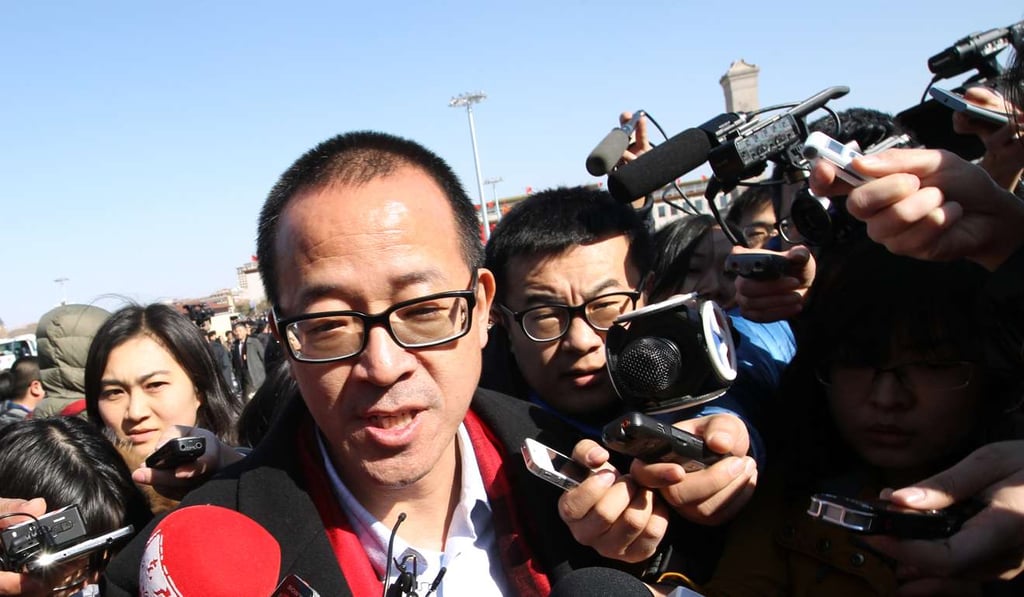 Yu Minhong the founder and chief executive of New Oriental Education & Technology Group on March 3, 2016. Photo: Simon Song