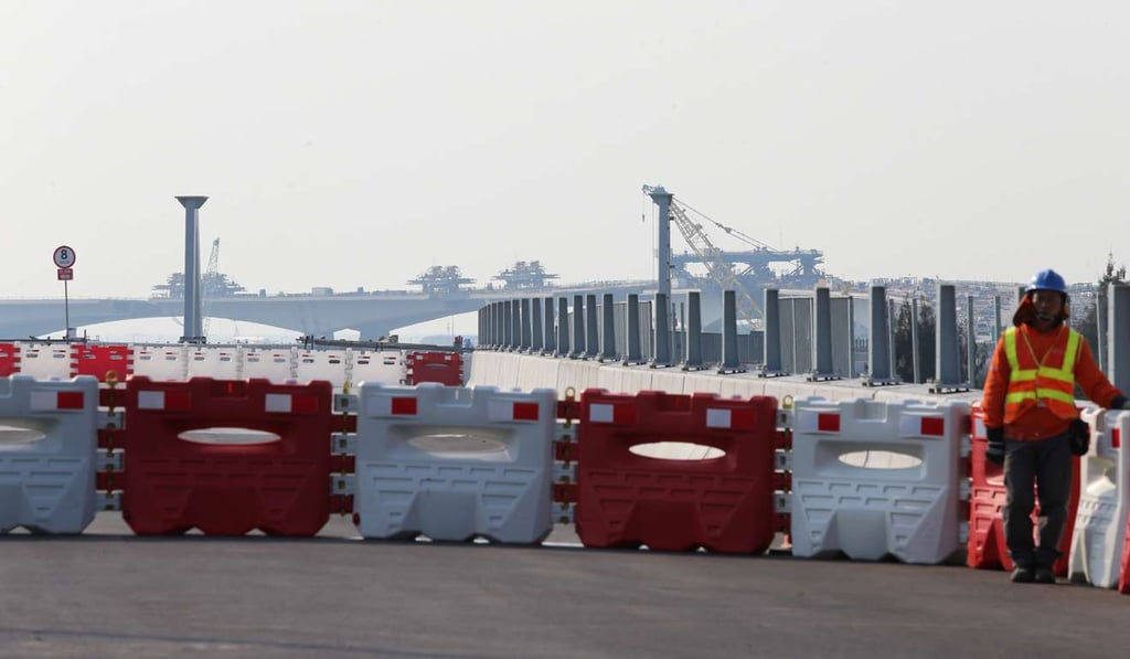 Progress on the Hong Kong-Zhuhai-Macao Bridge has been behind schedule. Photo: Dickson Lee