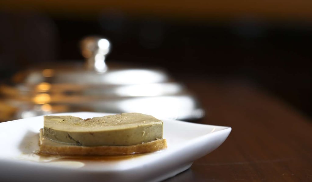 Marinated goose liver.