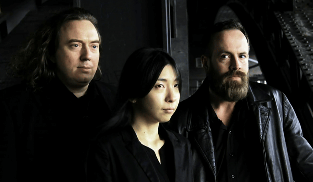 Tangerine Dream’s current line-up (from left), Thorsten Quaeschning, Hoshiko Yamane and Ulrich Schnauss.