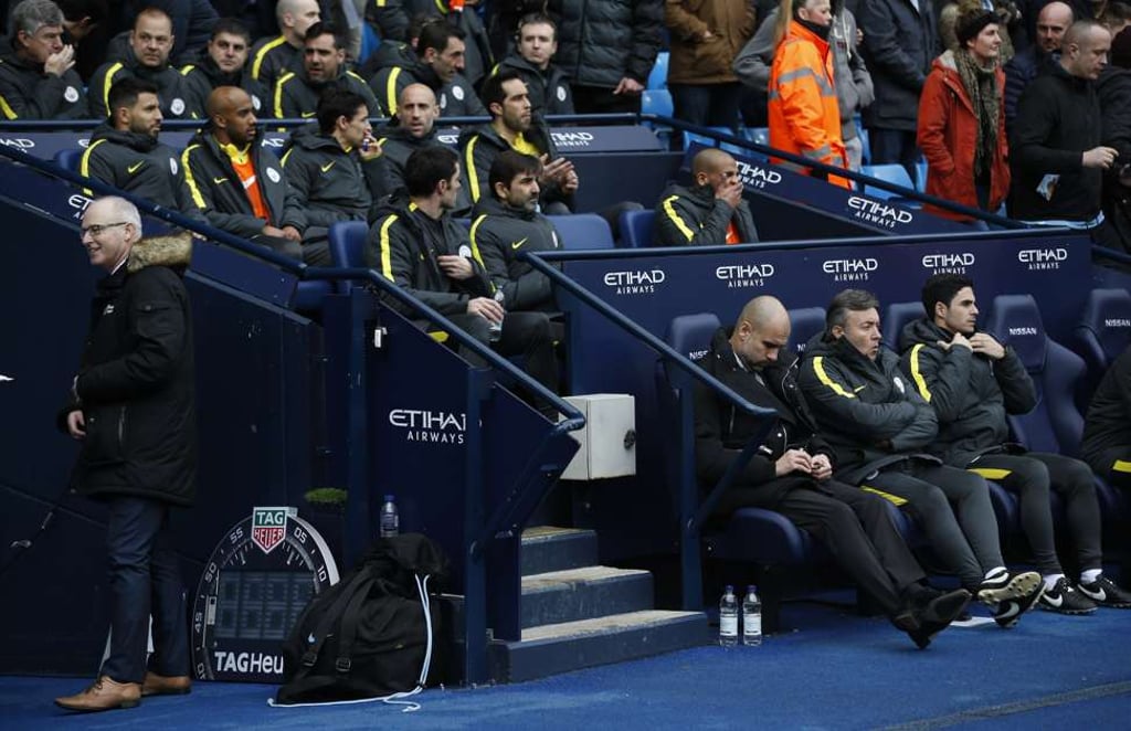 The relationship between Aguero and manager Guardiola appears to be strained. Photo: Reuters