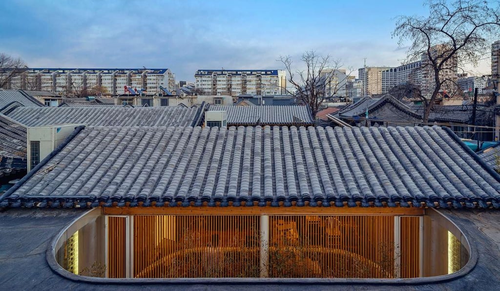 A tea house in Beijing, one of the projects featured in the 10x100 exhibition at PMQ.