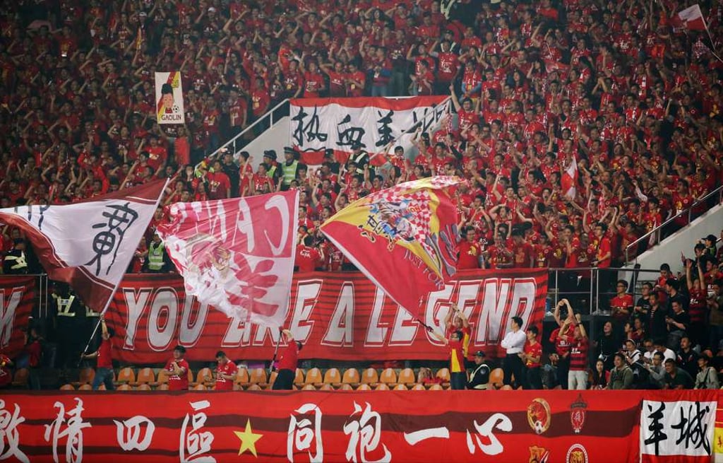 Guangzhou Evergrande fans. Photo: K. Y. Cheng