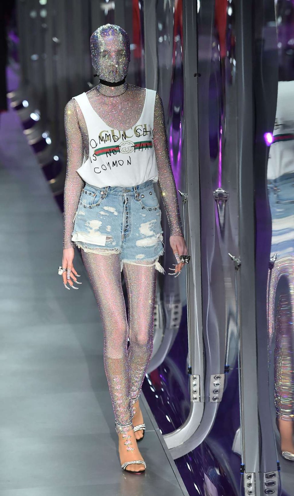 A look from Gucci’s autumn-winter 2017 show in Milan. Photo: AFP