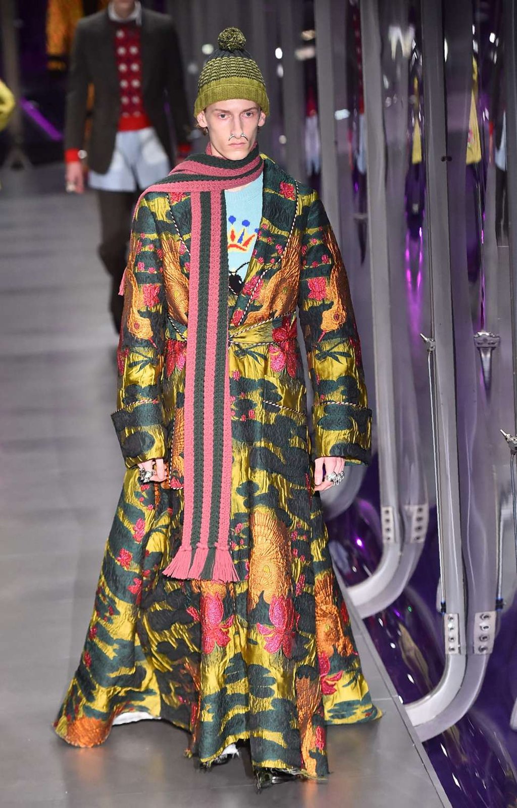 A look from Gucci’s autumn-winter 2017 show in Milan. Photo: AFP