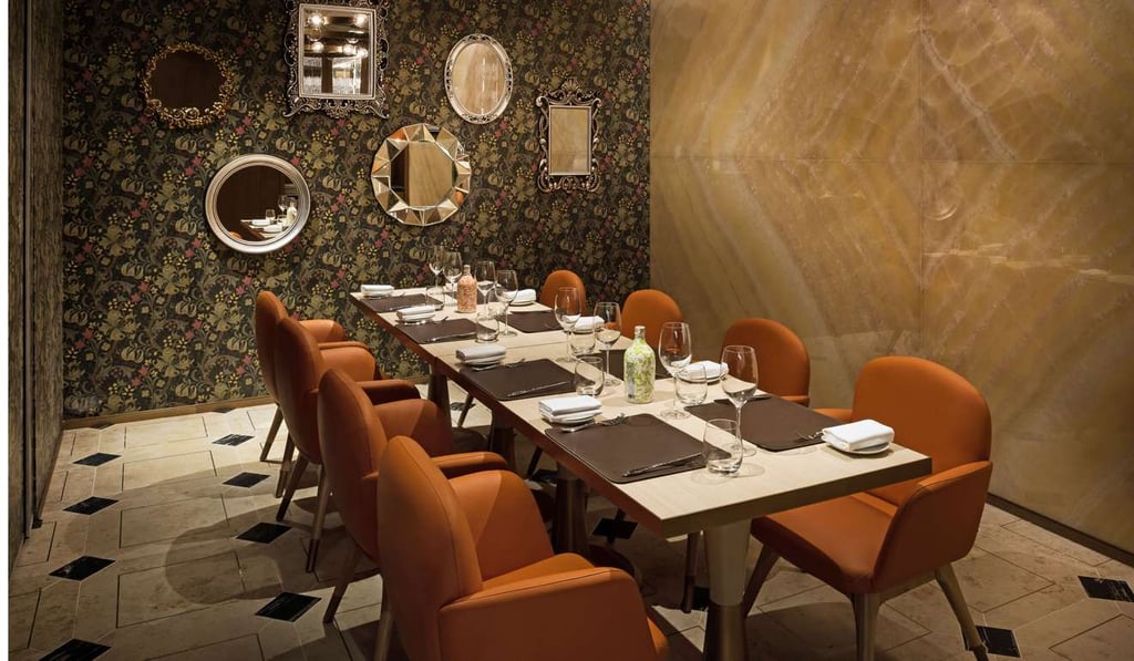 One of Operetta’s private rooms