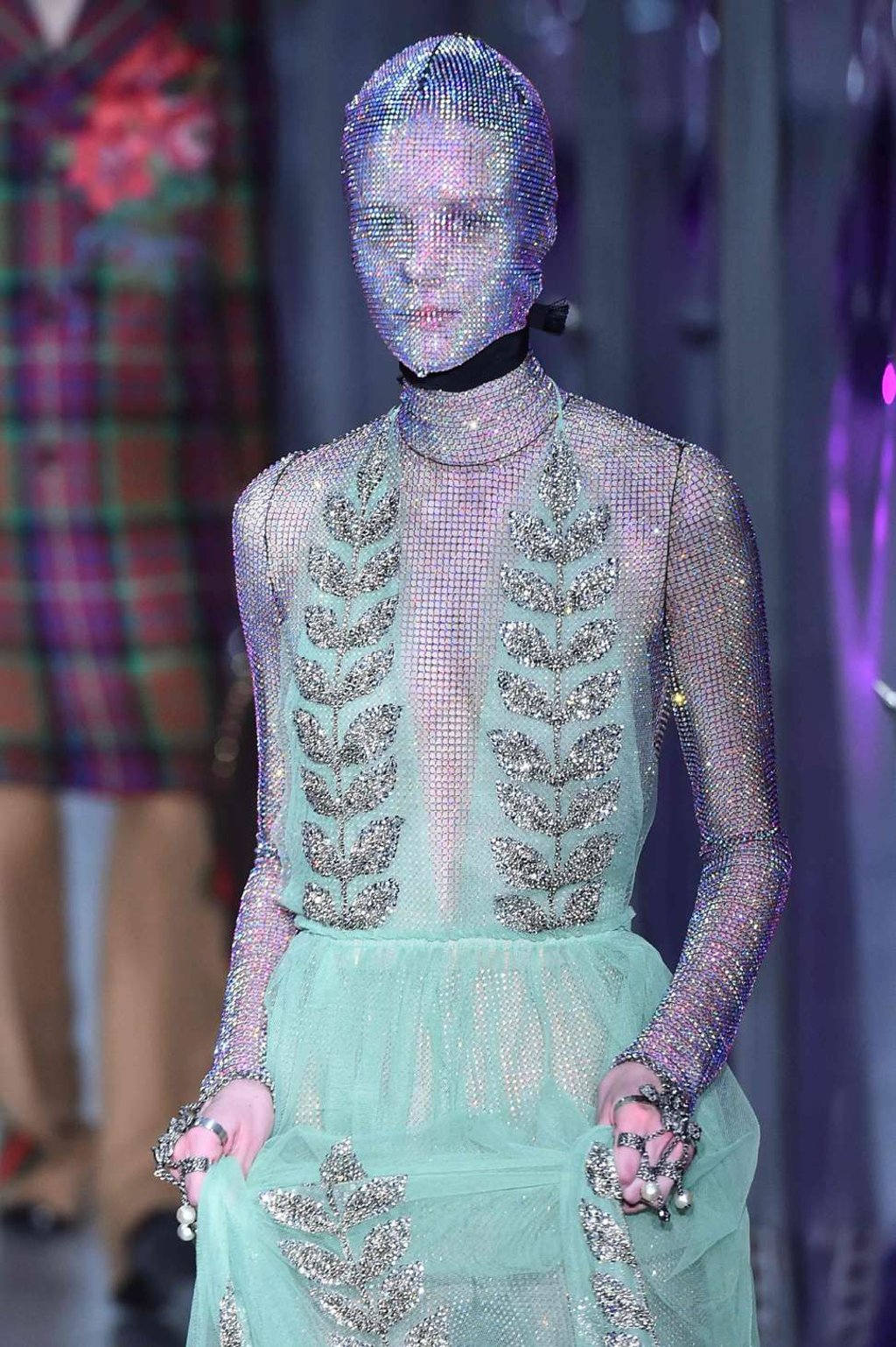 A look from Gucci’s autumn-winter 2017 show in Milan. Photo: AFP