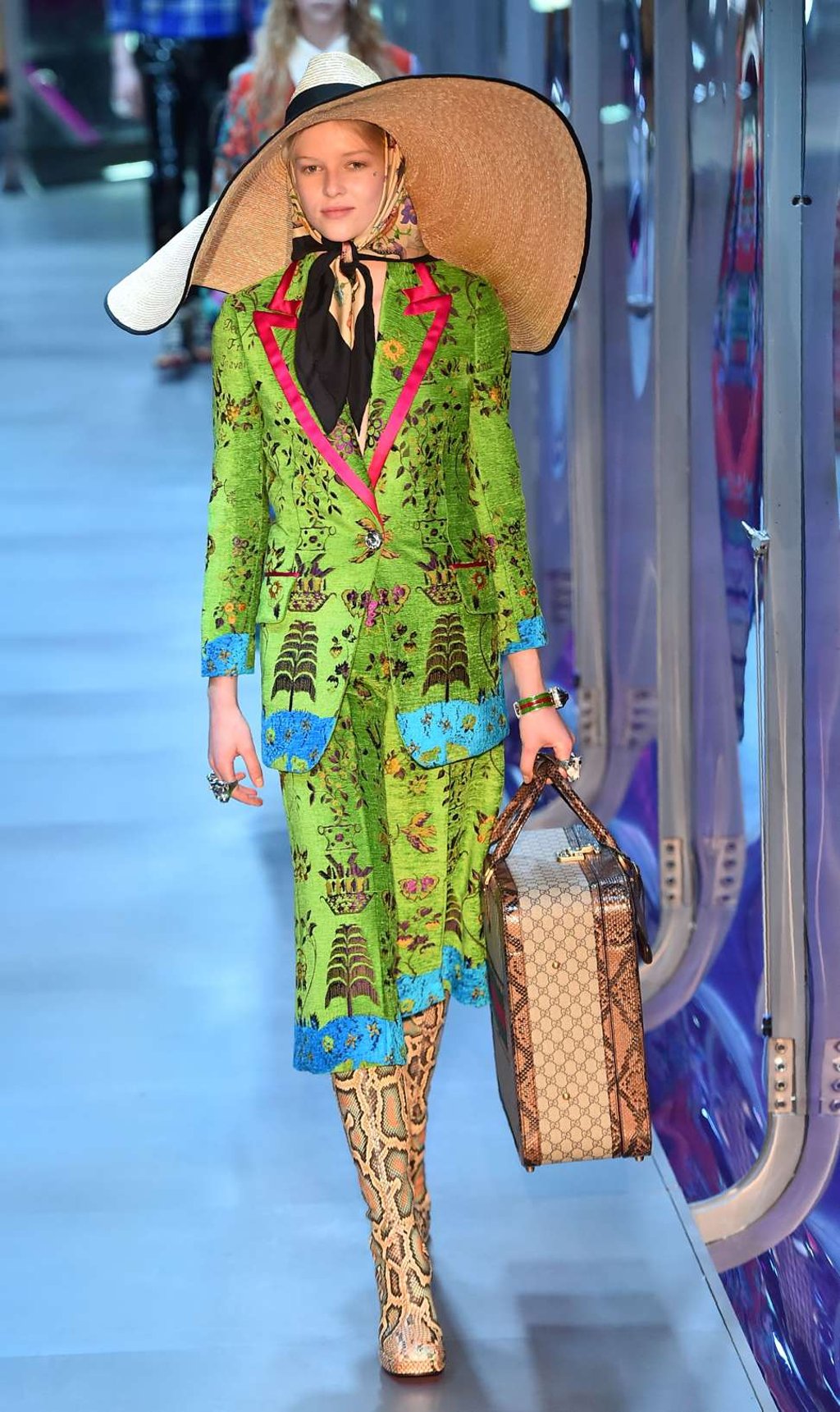 A look from Gucci’s autumn-winter 2017 show in Milan. Photo: AFP