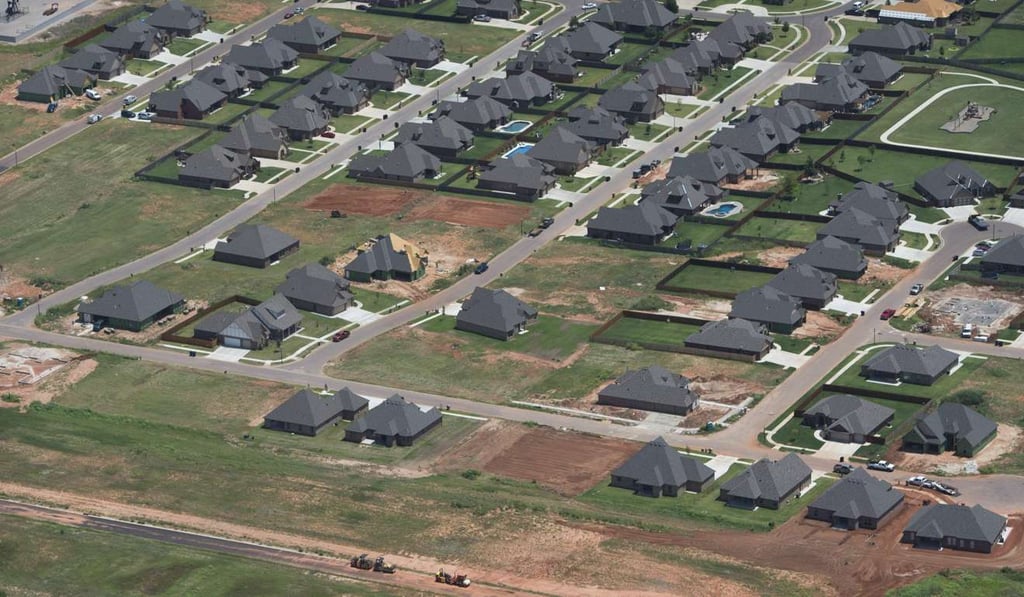 New home development under construction near Oklahoma City, Oklahoma. Photo: AFP New home development under construction near Oklahoma City, Oklahoma. Photo: AFP