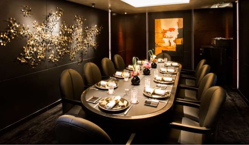 Private dining room at L’Atelier de Joël Robuchon