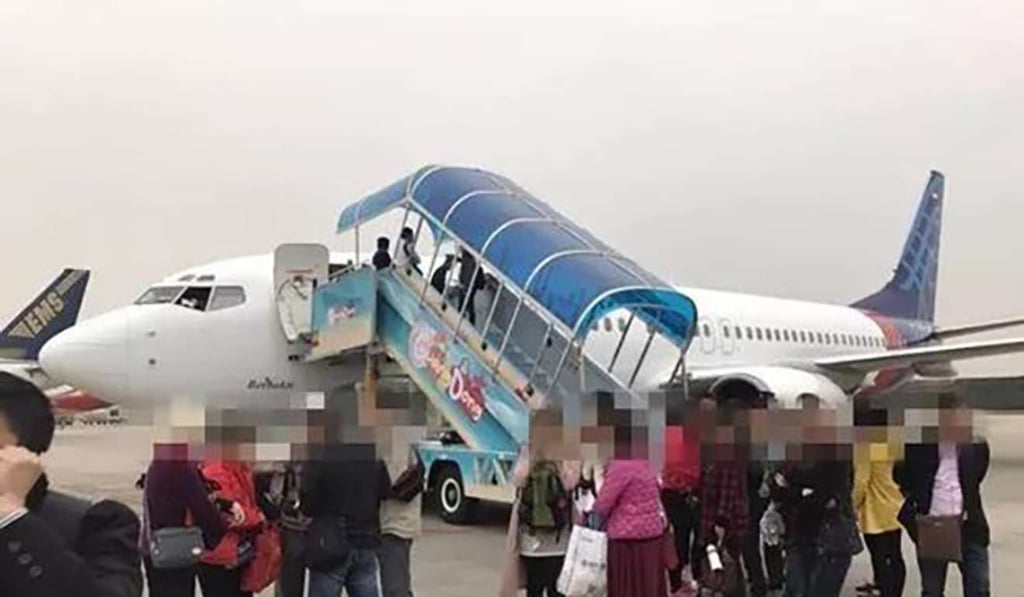 About 20 passengers refused to re-board the aircraft after the incident. Photo: Handout