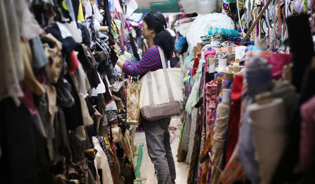 Yen Chow Street Hawker Bazaar in Sham Shui Po is one of the last fabric bazaars in the city. Photo: Sam Tsang