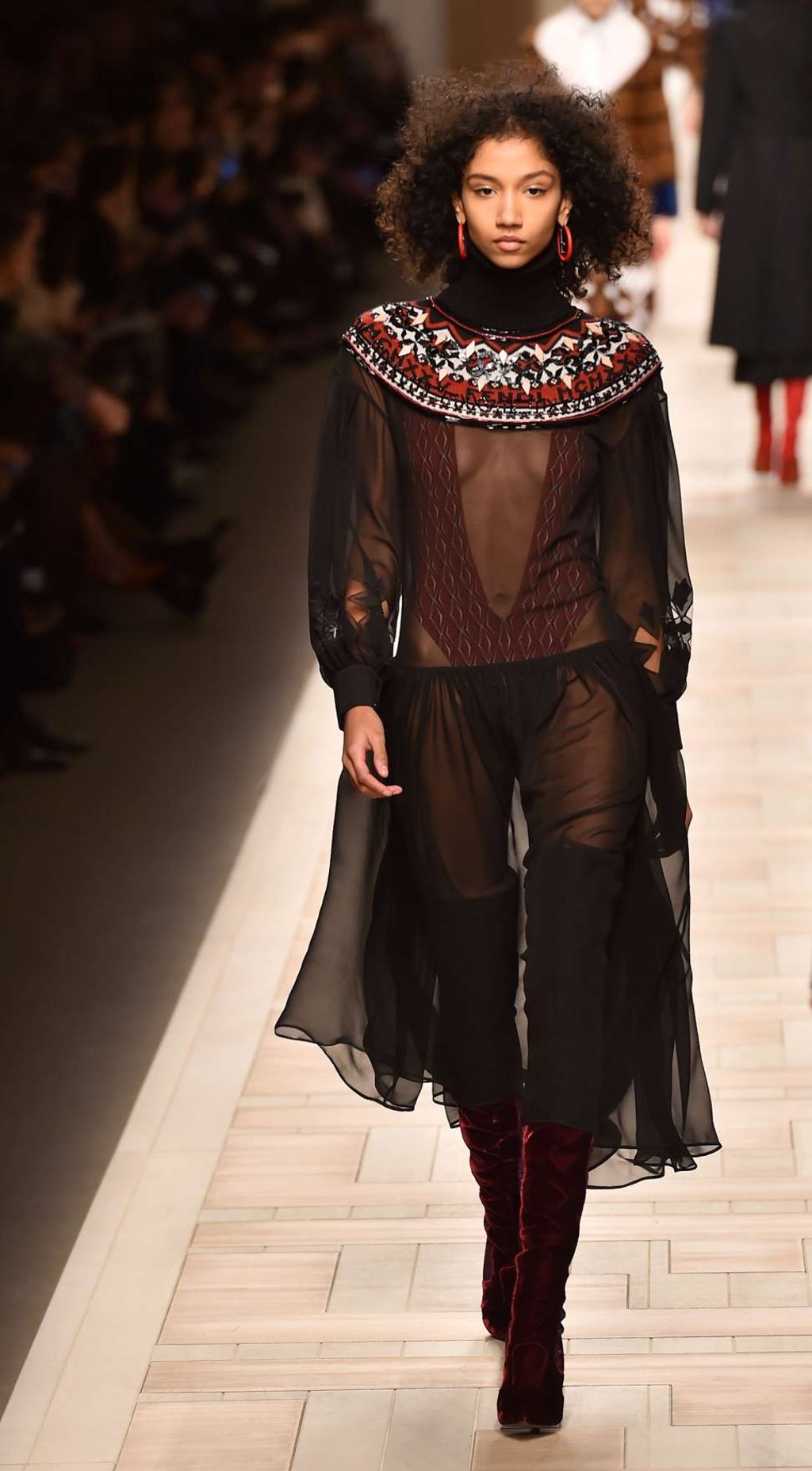 Fendi’s autumn-winter 2017/2018 collection at Milan fashion week. Photo: AFP