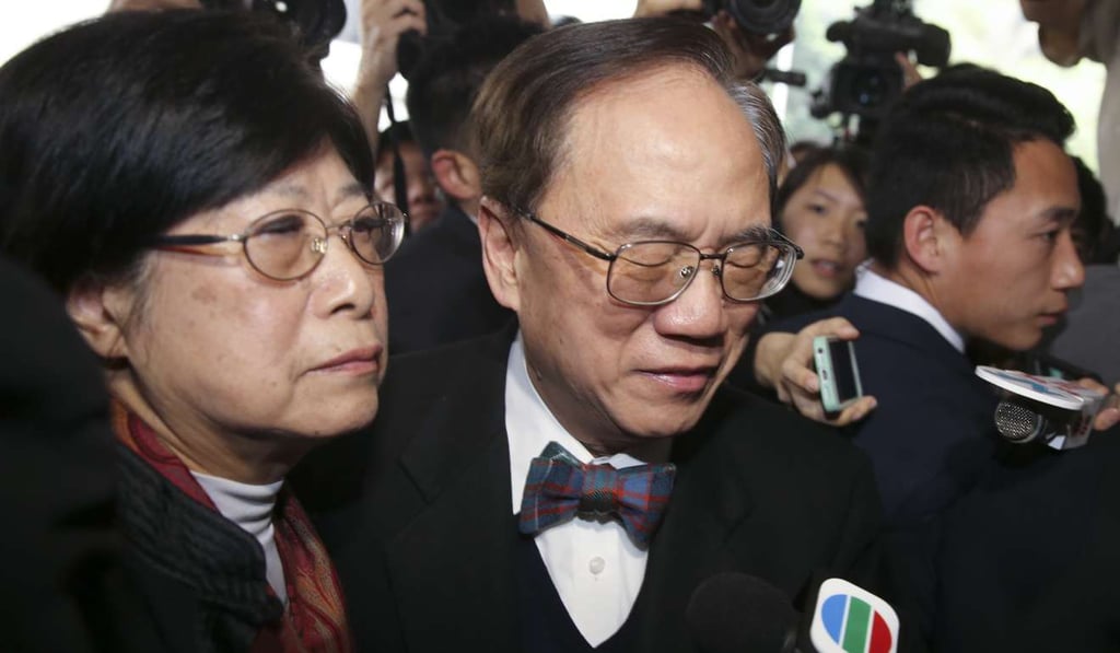 Former Hong Kong Chief Executive Donald Tsang Yam-kuen appears at the High Court in Admiralty. Photo: Sam Tsang