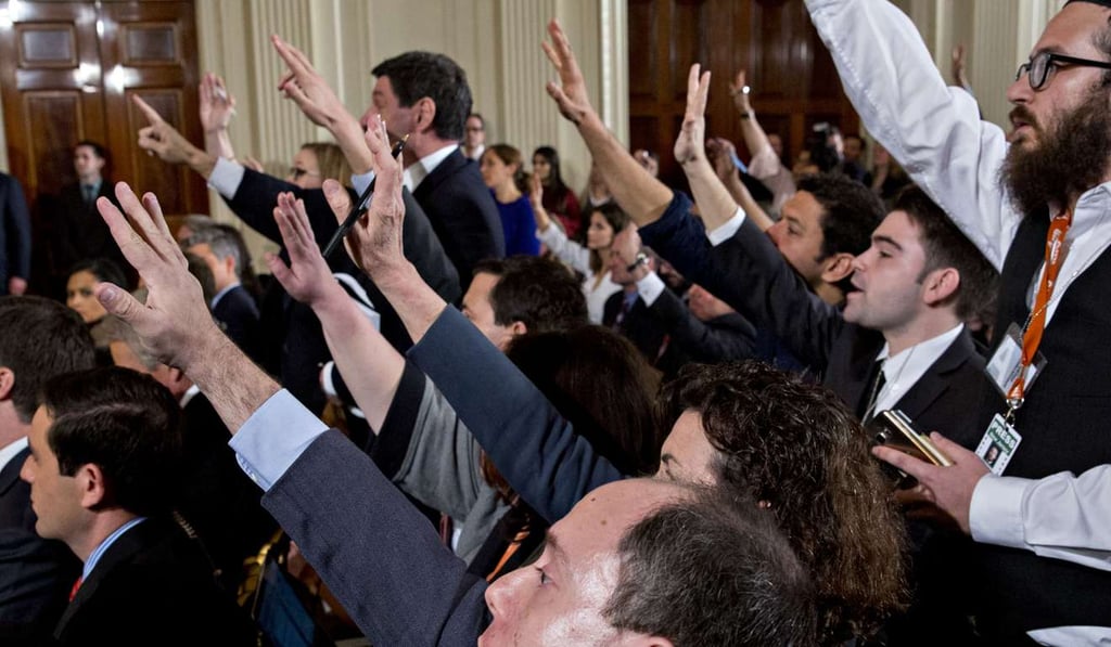 Trump has a complicated relationship with the media. Photo: Bloomberg