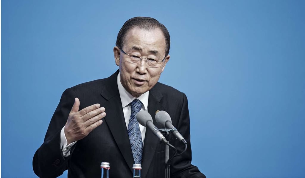 In a recent speech, former UN secretary general Ban Ki-moon said he believed North Korean leader Kim Jong-un is pushing his luck. Photo: Bloomberg