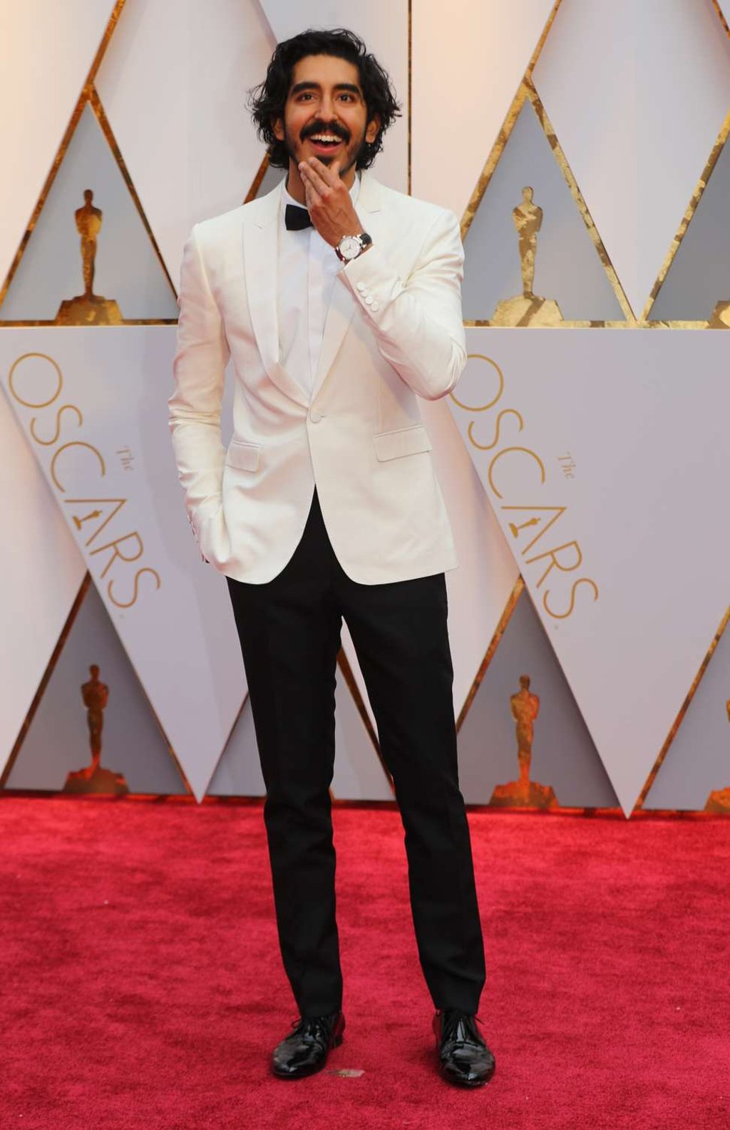 Dev Patel wearing Burberry. Photo: REUTERS