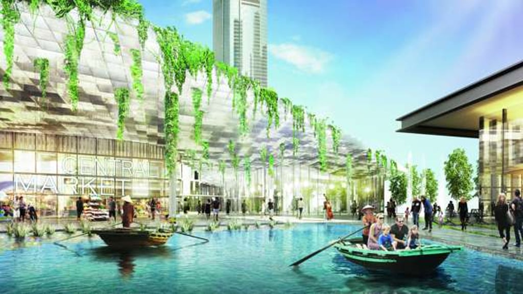 The waterfront as envisioned by Givens and his team. Photo: Handout