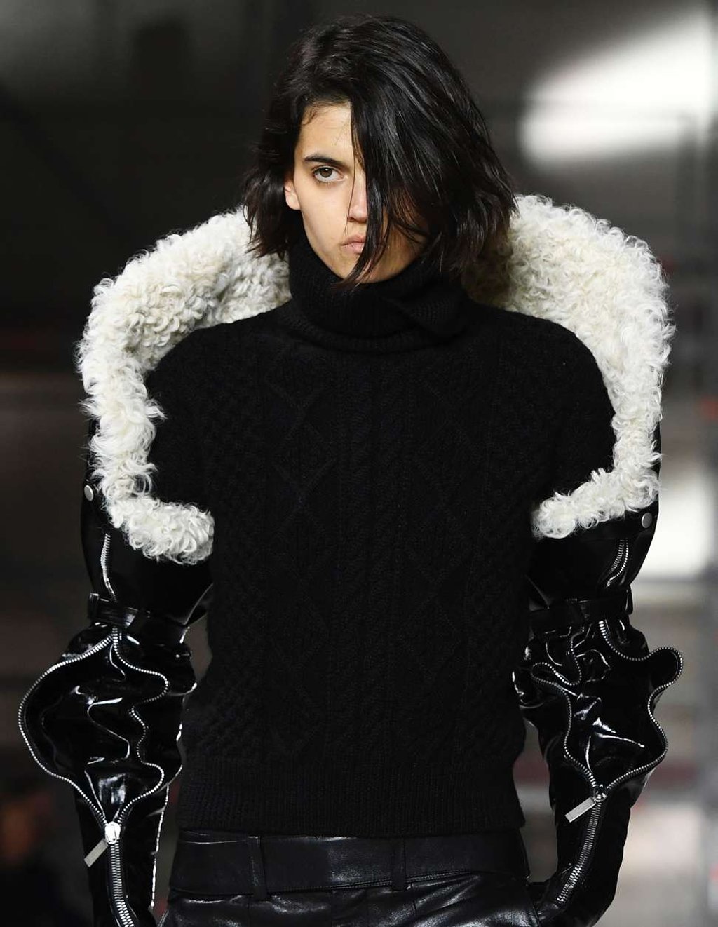 Yves Saint-Laurent’s autumn-winter 2017 collection at Paris Fashion Week. Photo: AFP