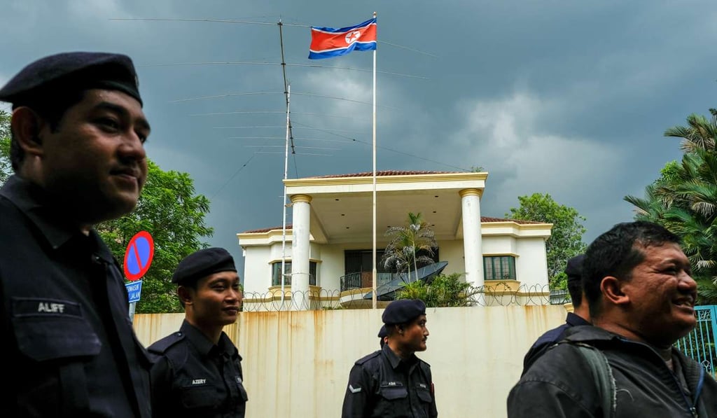 Malaysian police patrol outside the North Korean embassy. File Photo: Reuters