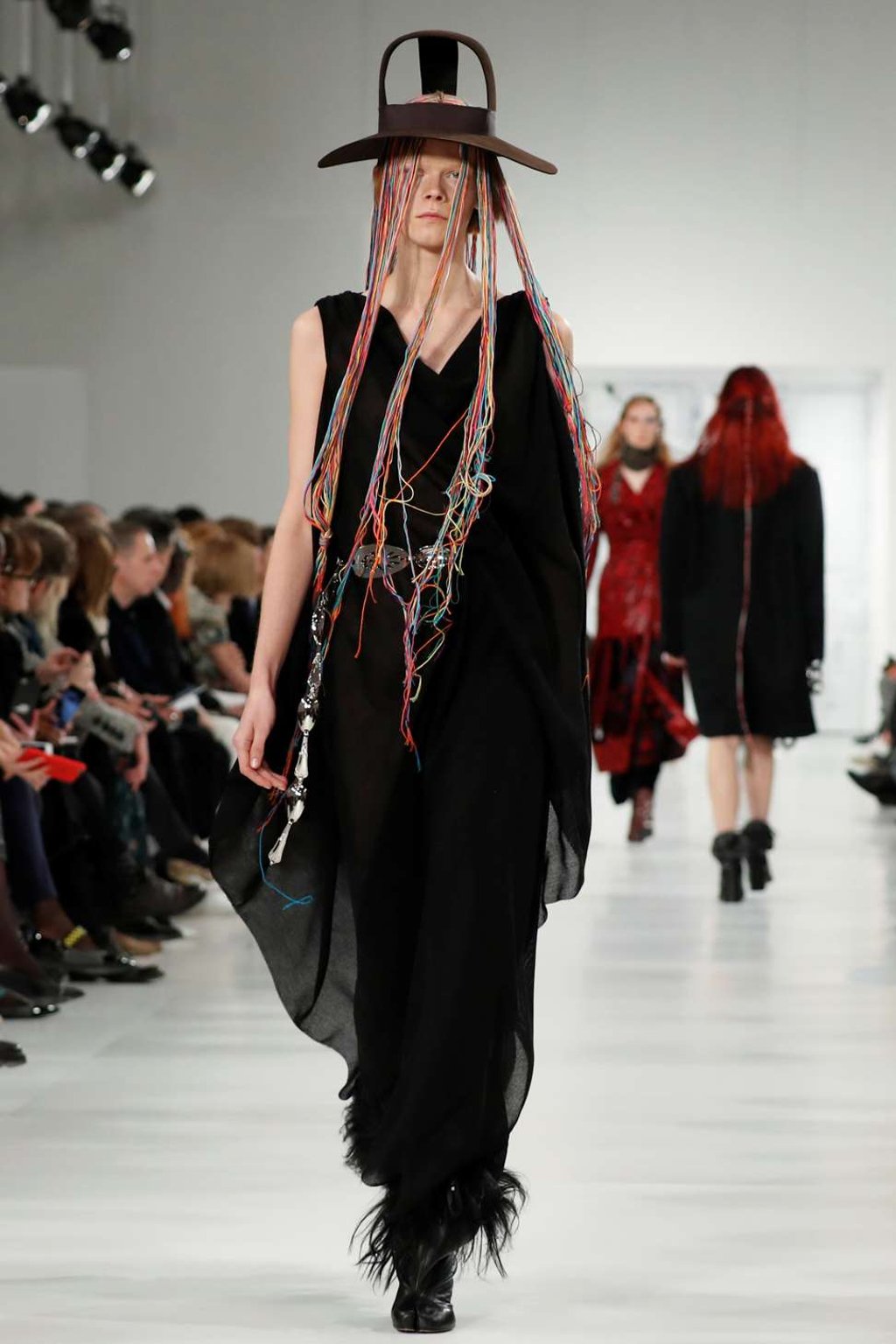 A model presents a Galliano creation for Maison Margiela. Photo: Reuters