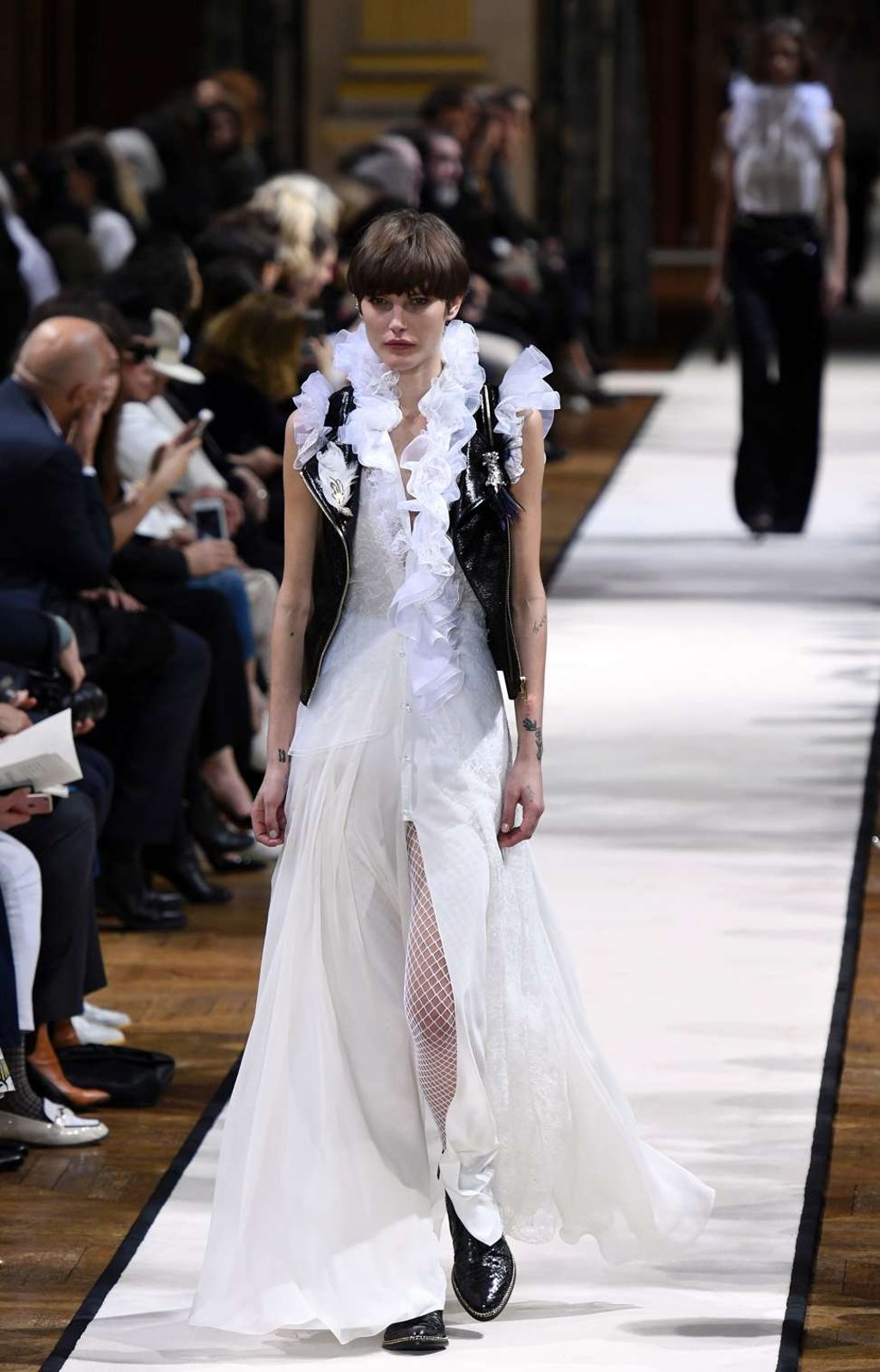 Lanvin’s autumn-winter 2017 collection at Paris Fashion Week. Photo: AFP Lanvin’s autumn-winter 2017 collection at Paris Fashion Week. Photo: AFP