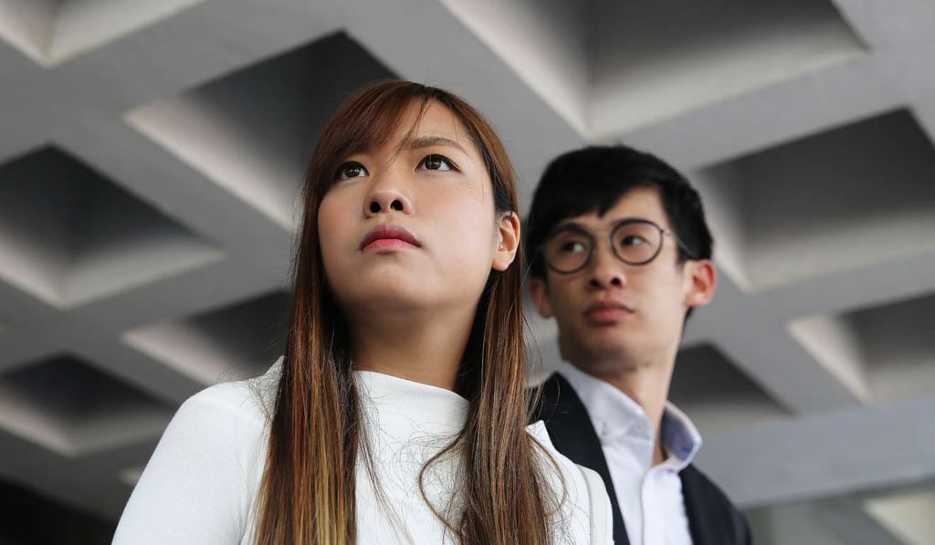 Yau Wai-ching and Baggio Leung were disqualified by the High Court last November. Photo: Sam Tsang