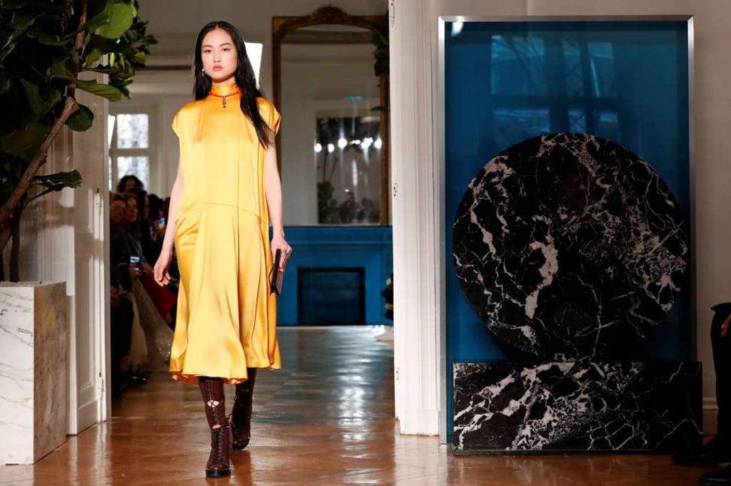 Valentino’s autumn-winter 2017 collection at Paris Fashion Week. Photo: REUTERS