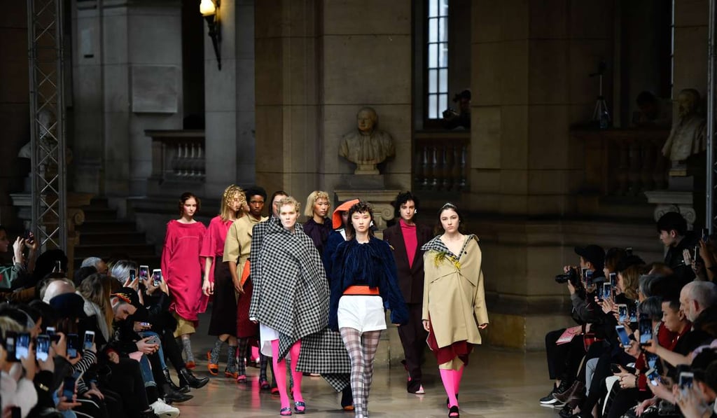 Models present ffiXXed Studios’s autumn-winter creations. Photo: Xinhua