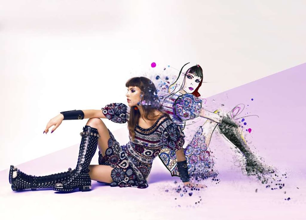 Alexander McQueen, dress and boots, price on request; Fleet Ilya, cuffs, HK$2,400; Vickisarge, earrings, HK$1,380 Alexander McQueen, dress and boots, price on request; Fleet Ilya, cuffs, HK$2,400; Vickisarge, earrings, HK$1,380