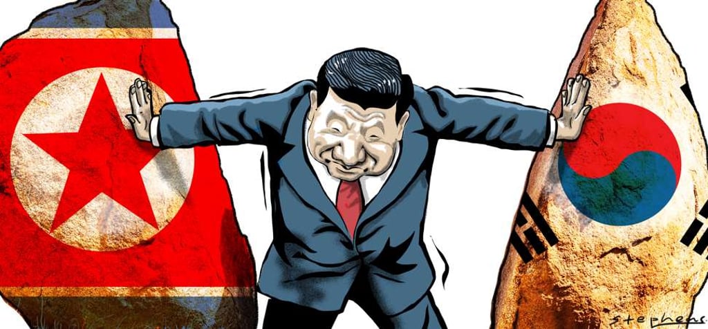 Beijing’s strategy has been to try and walk a fine line between North and South Korea, playing off both and offending neither; in other words, it wants a foot in each camp. Such a strategy requires strength and control – that is, national power, and the skill to demonstrate this power. Illustration: Craig Stephens