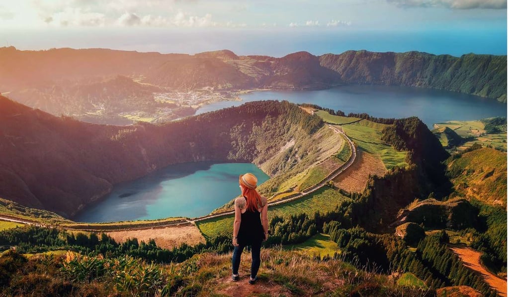 Lagoa das Sete Cidades is a twin lake situated in the crater of a dormant volcano on the Portuguese archipelago of the Azores. The Azores will never be a mass tourism destination because the locals don’t want that for their islands.
